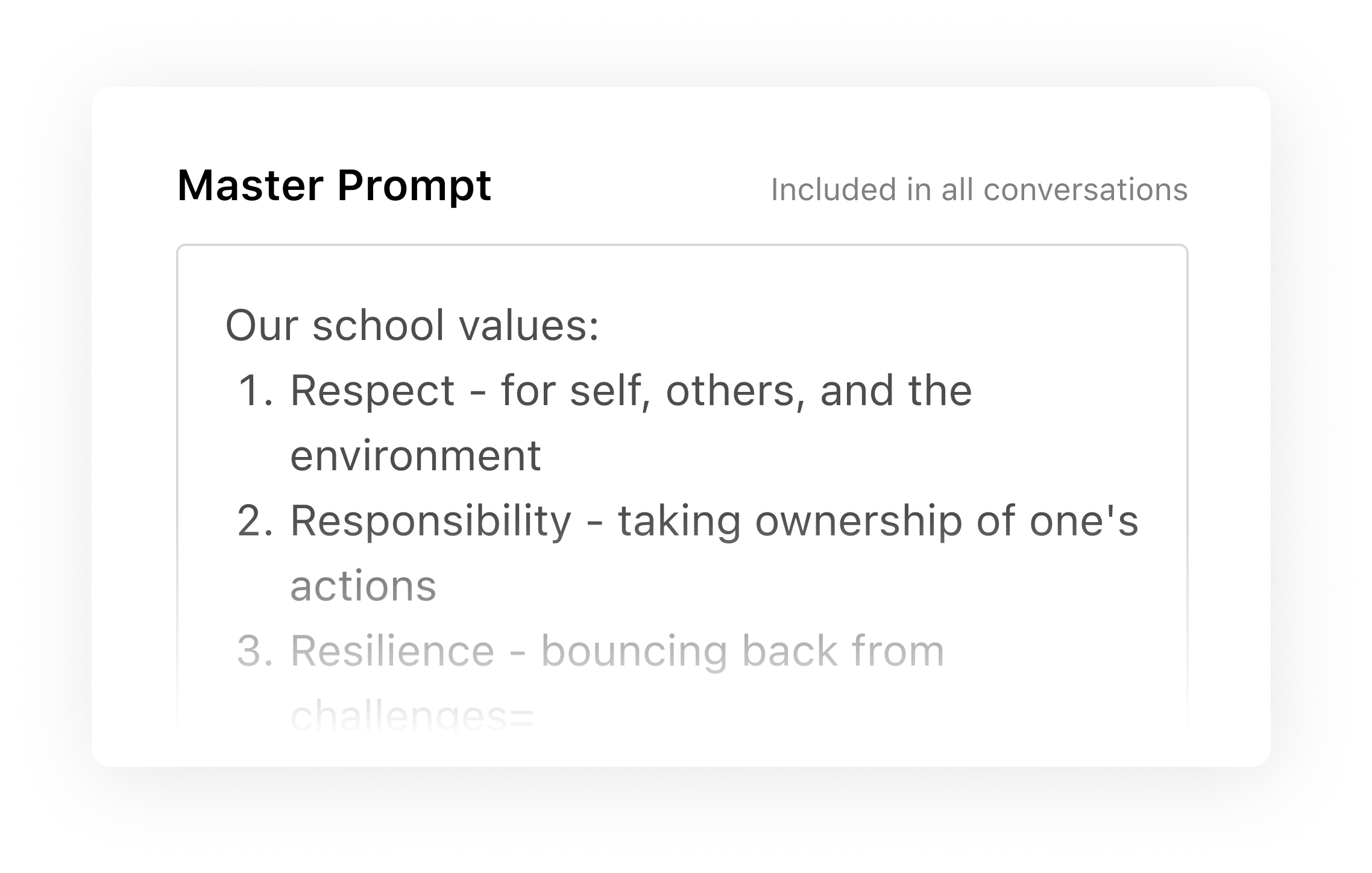 Master prompt screenshot